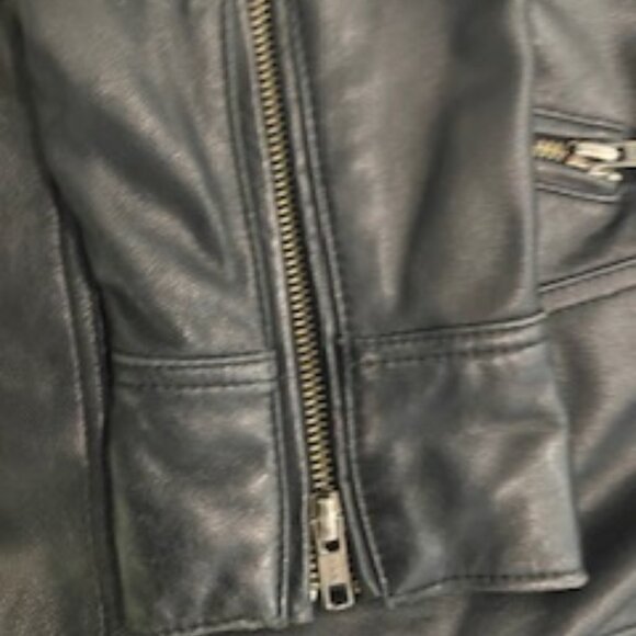 Clearout-Calvin Klein lambskin leather jacket sz M - Picture 6 of 11